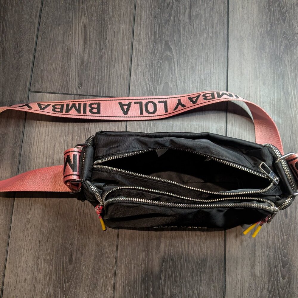 Bimba Y Lola Crossbody Black Purse with Pink Strap   Previously Enjoyed - Picture 4 of 6